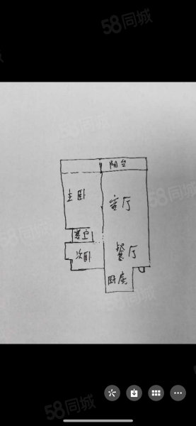 阳光城启航中心1室1厅1卫65㎡南北43万