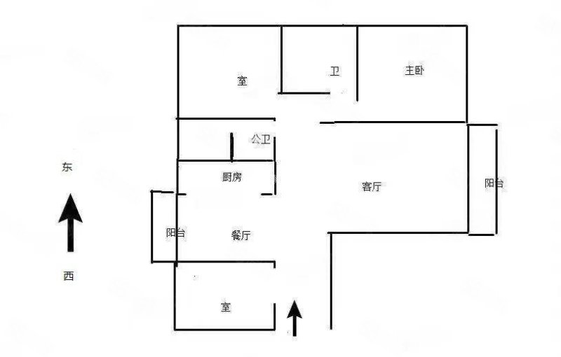 金贝苑3室2厅2卫134㎡南北64万