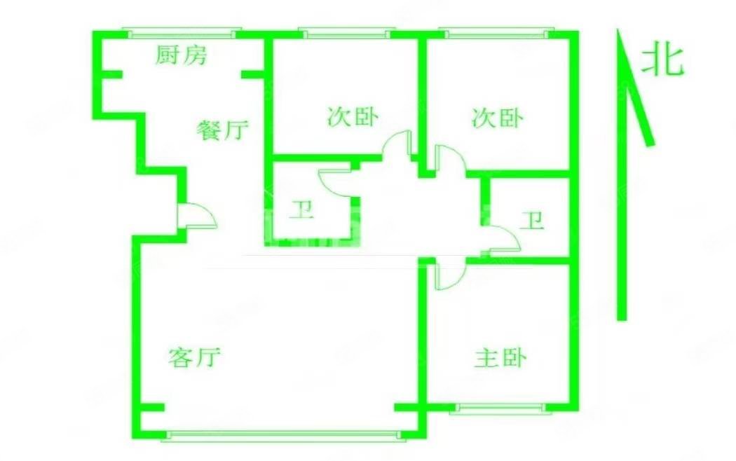 金都华庭3室2厅2卫147.4㎡南北79万