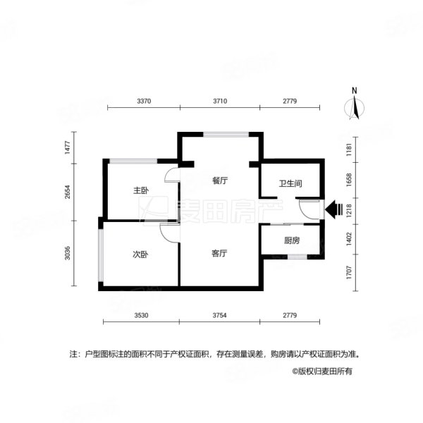 首开融侨尚东区熙悦锦城2室2厅1卫75㎡南北170万