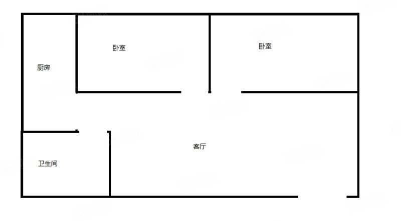 金泉海景公寓2室2厅1卫75.48㎡南北158万