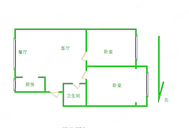 呼伦路小区2室1厅1卫75.7㎡南50万