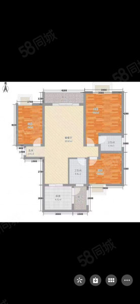 邻江公馆3室2厅2卫112㎡南北68万