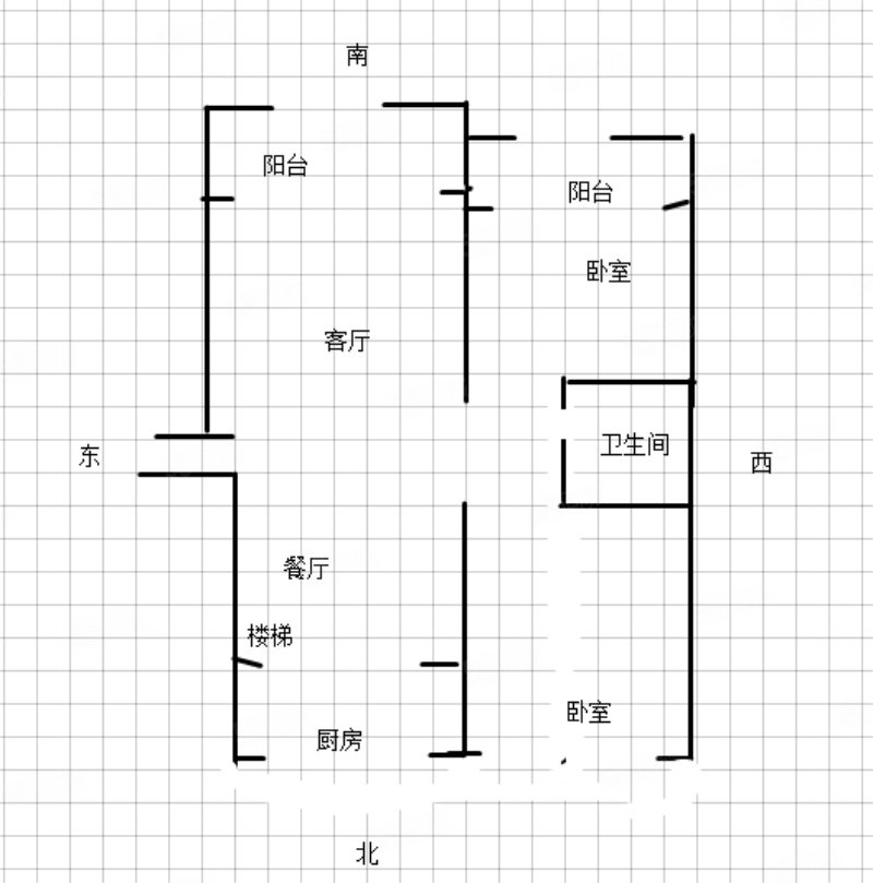 欢乐江山(一期二期)2室2厅1卫80㎡南北68万