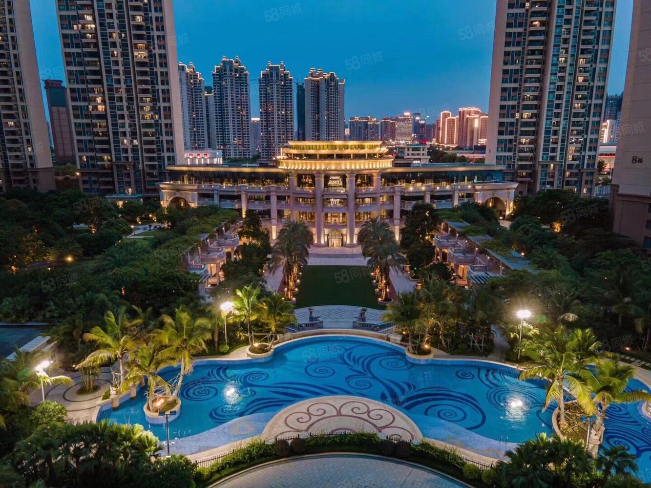 笋盘君临世纪5房2厅小区内平宜看小区中心园林景