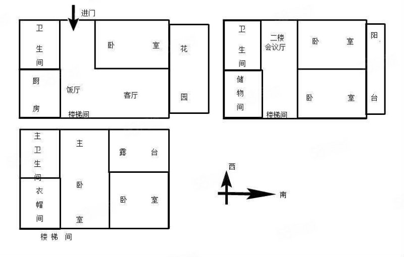 世纪花园复兴苑5室3厅3卫287㎡南北150万