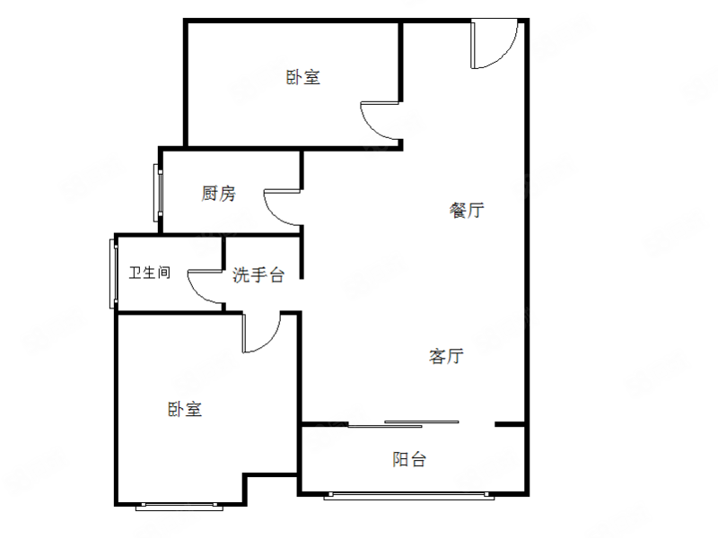 麒麟山庄2室1厅1卫69㎡南137.5万