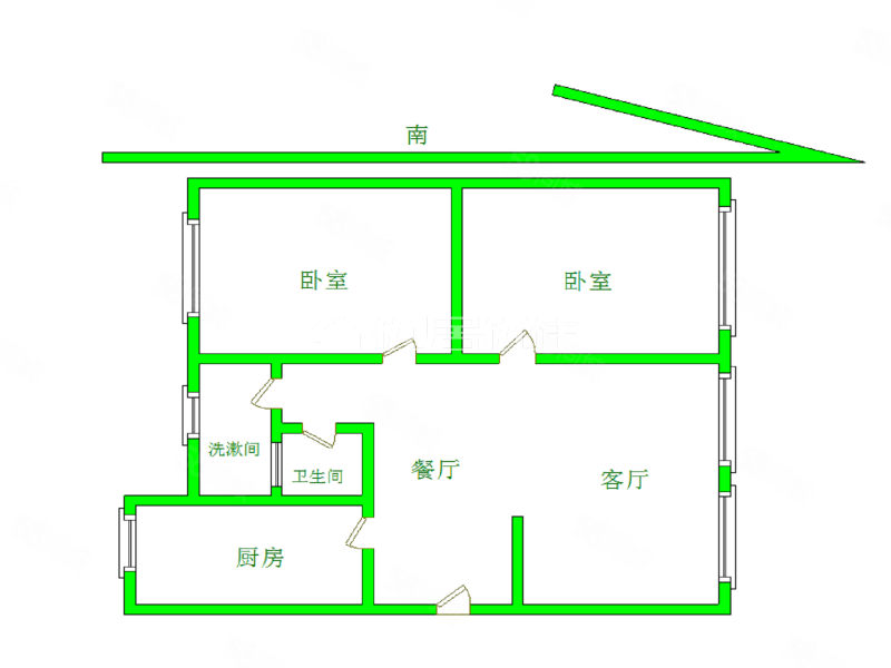 中山东路街道团结社区2室1厅1卫92.24㎡南北81万