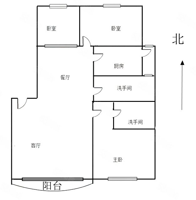 御墅临枫南区(888号)3室2厅2卫126㎡南北110万