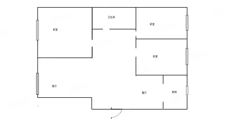 香榭澜湾3室1厅1卫124㎡南91万