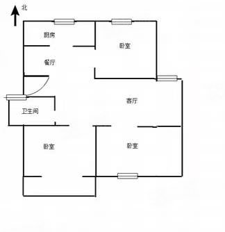 利源花园3室2厅1卫111.5㎡南北93.8万