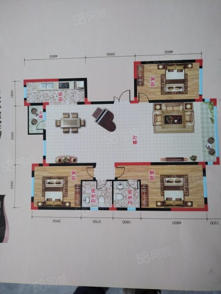 金澜铭邸2室1厅1卫100㎡南北36.8万