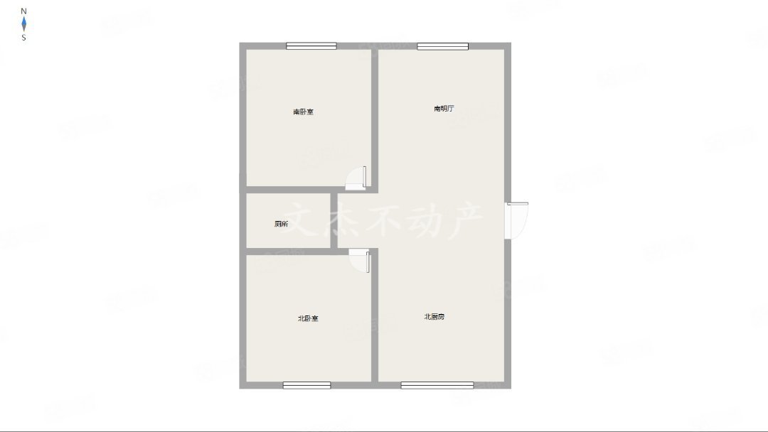 马德里皇家花园2室2厅1卫100.45㎡南北59.8万