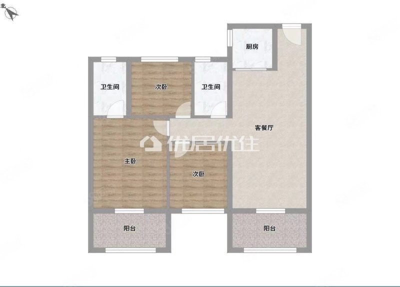 光明澜湾九里(三期)3室1厅2卫102㎡东南125万