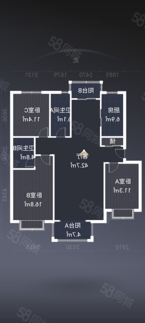 城市艺墅(宝坻)3室2厅2卫136㎡南北75万