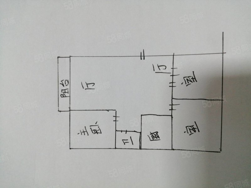 华芳国际3室2厅1卫107.37㎡南北53万