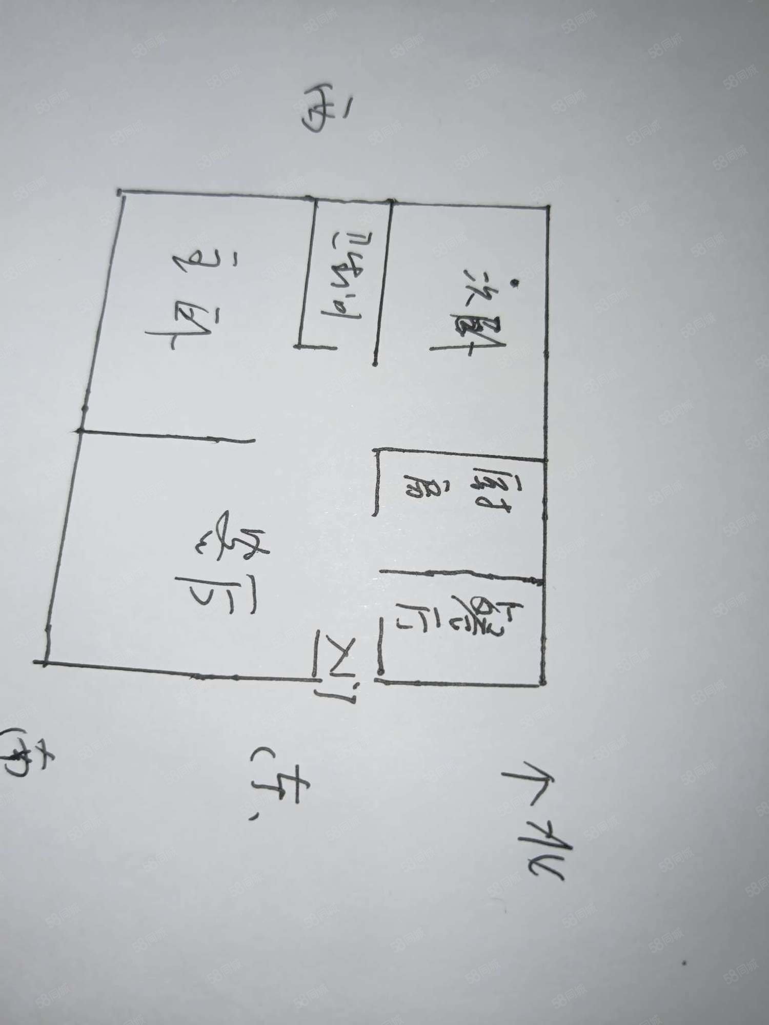 金码头城3室2厅1卫98㎡南62万