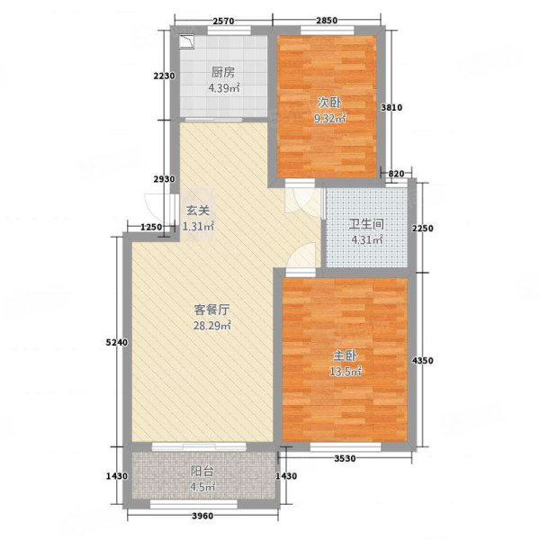 东虹花苑南区4室2厅2卫360㎡南北1260万