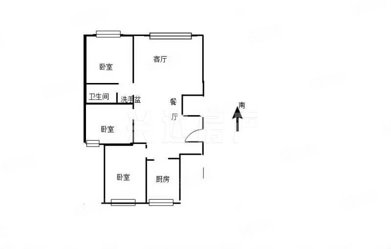 银燕小区(三河)3室2厅1卫100㎡南北110万