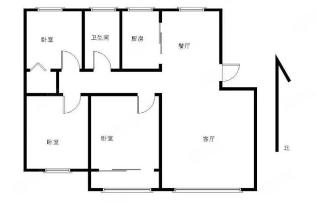 汇福阳光家园3室2厅2卫142㎡南北60万