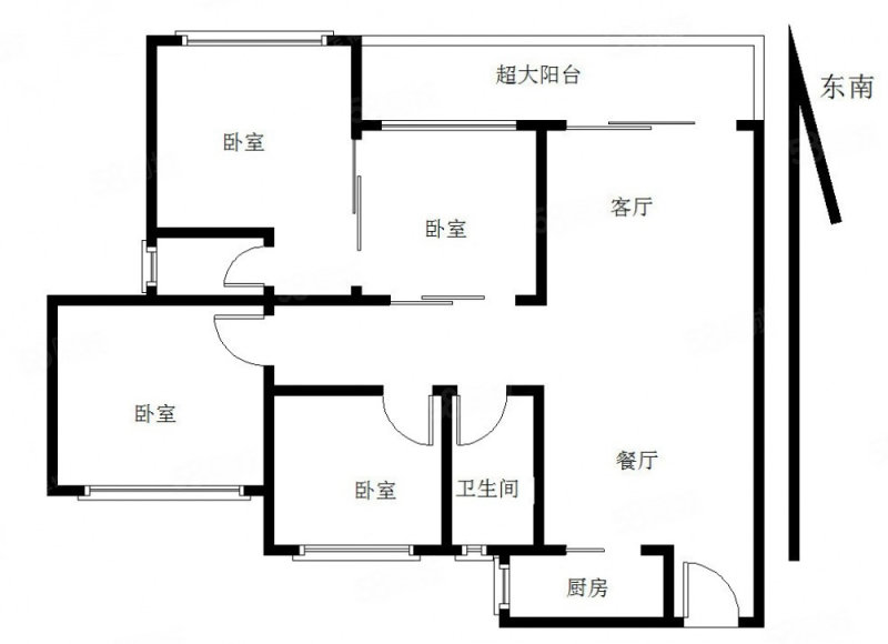 江南第一城4室2厅2卫113.26㎡南北328万