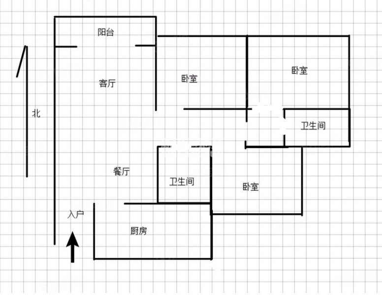 龙腾御锦3室2厅2卫108㎡南北47.6万