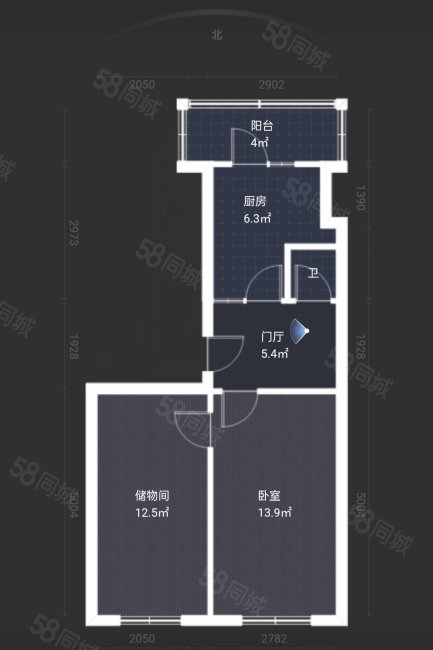 六顺二道街小区(六顺二道街1号,3号)2室0厅1卫52㎡南北29.5万