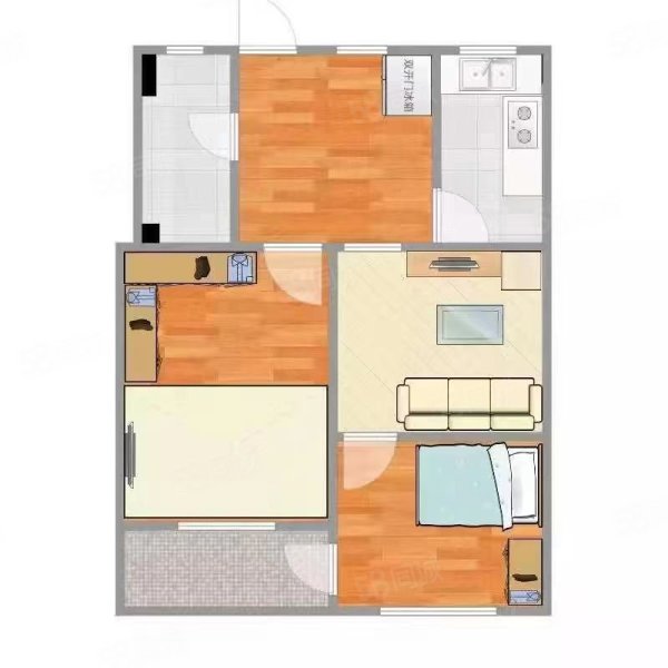 山河源墅3室2厅2卫123㎡南北75万