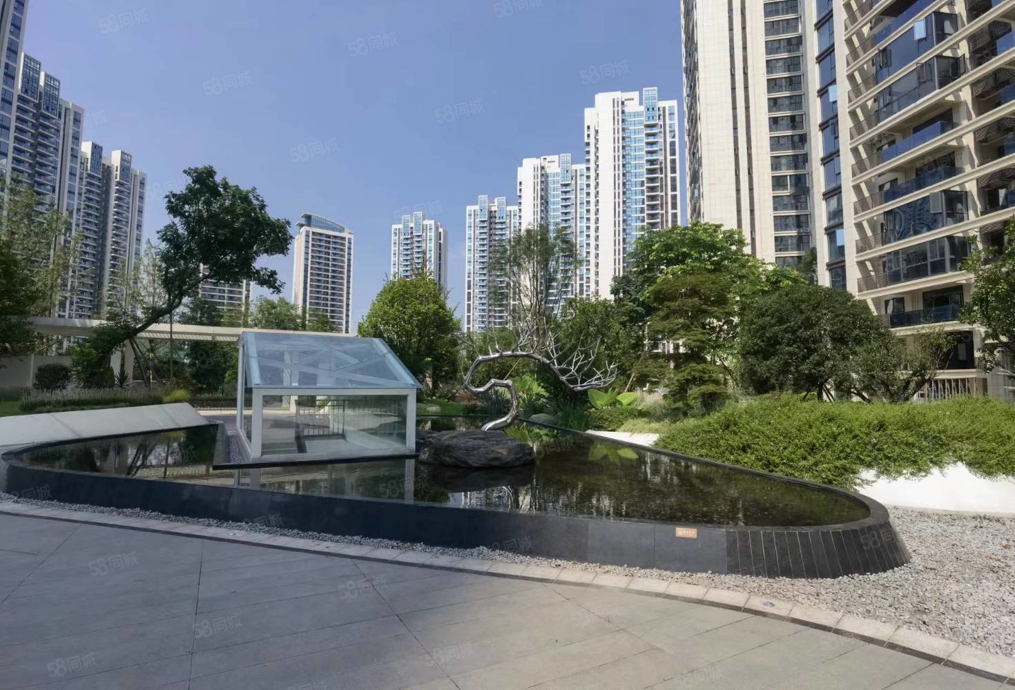 城西酒城中心三室两厅两卫朝南看音乐喷池广场,三溪酒城中心-泸州58