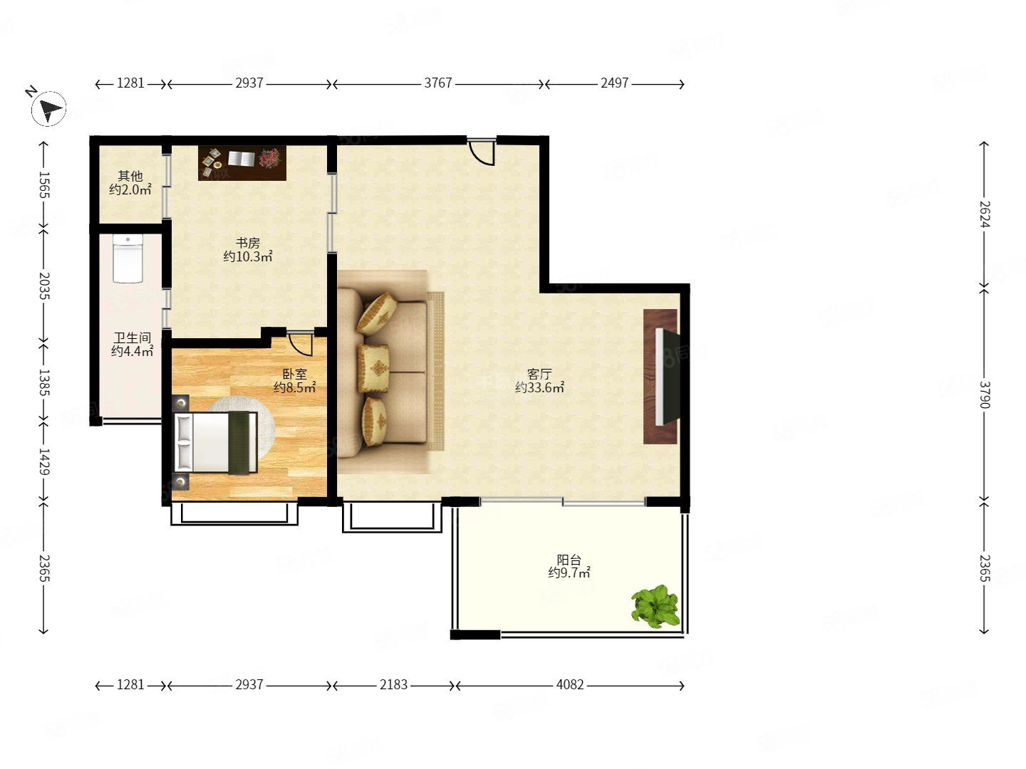 东郡百仕达花园(四期)6室2厅3卫251.57㎡南北0万