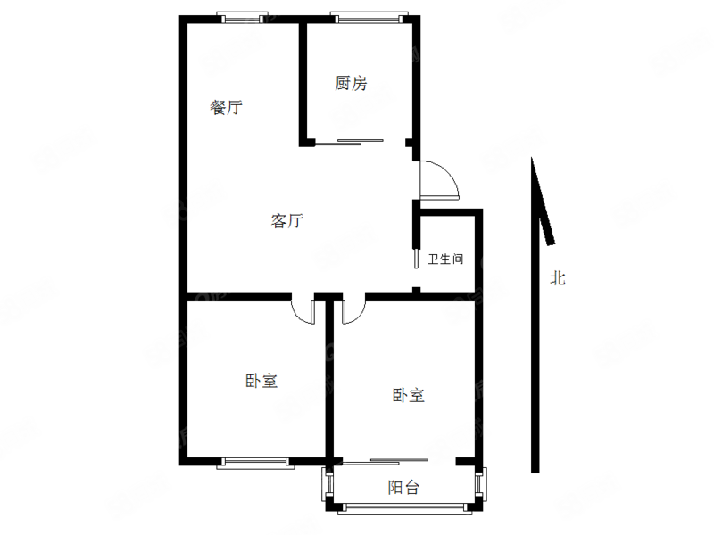 宿州路169号小区3室1厅1卫80.28㎡南北189万