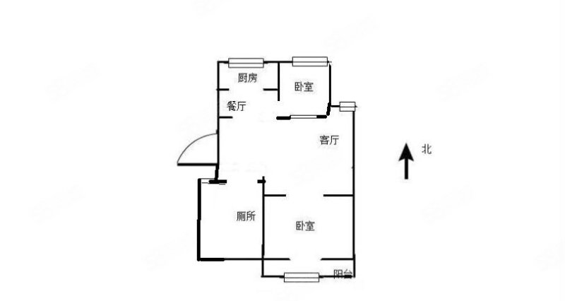 金海岸家园2室2厅1卫85㎡南北36万