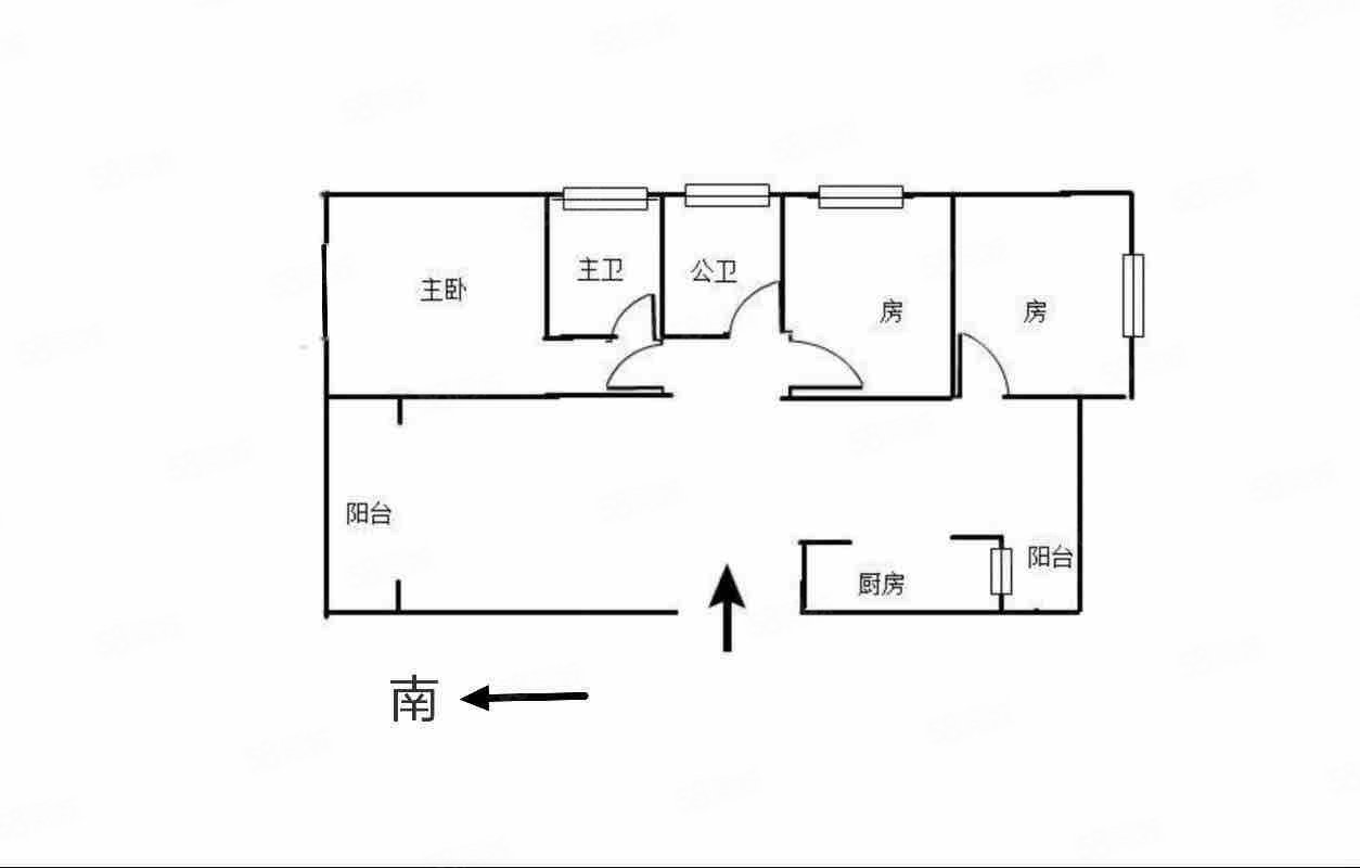 毓秀苑3室2厅2卫133㎡南北83万