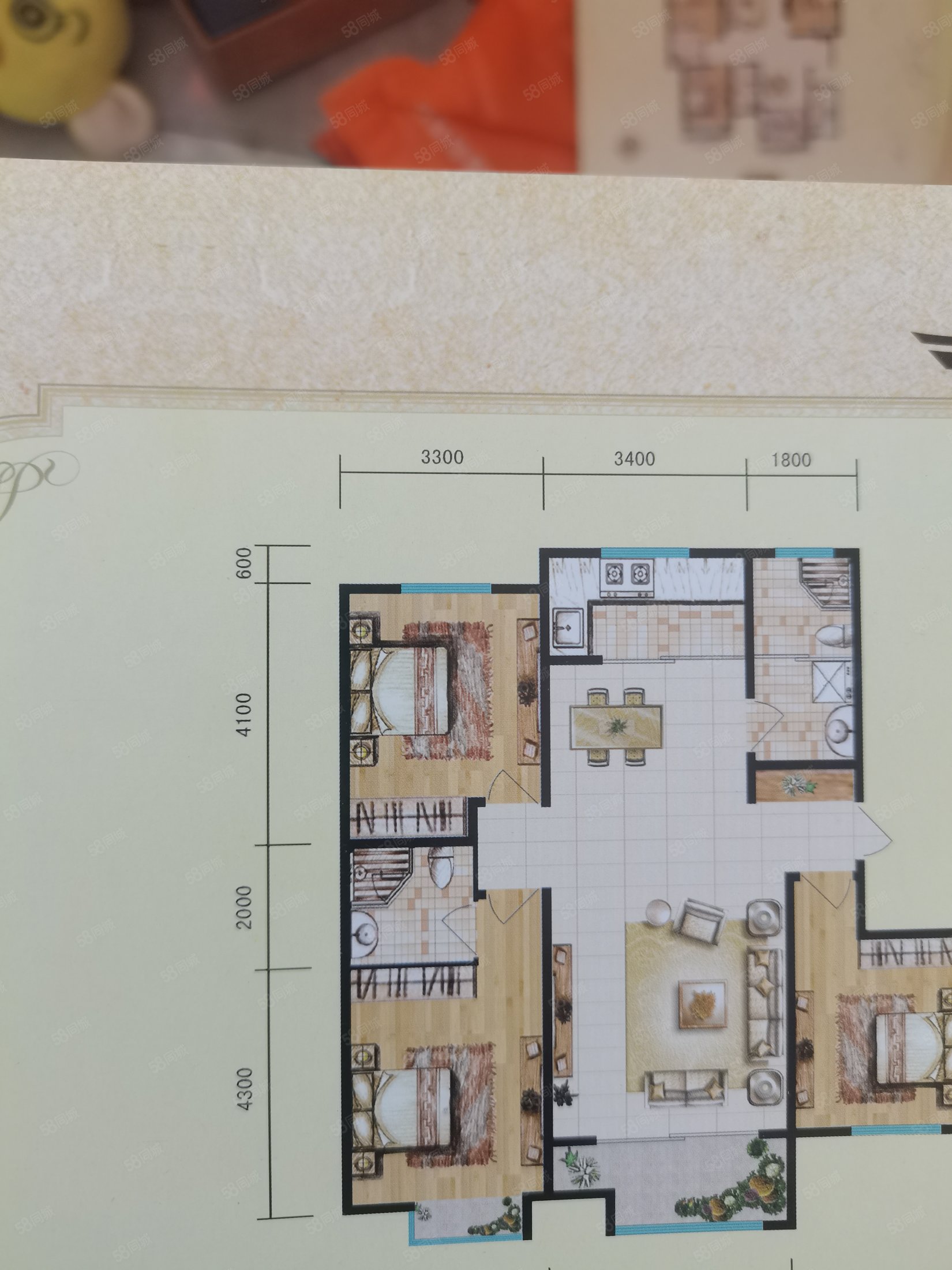 润城悦府3室2厅3卫170㎡南北173万