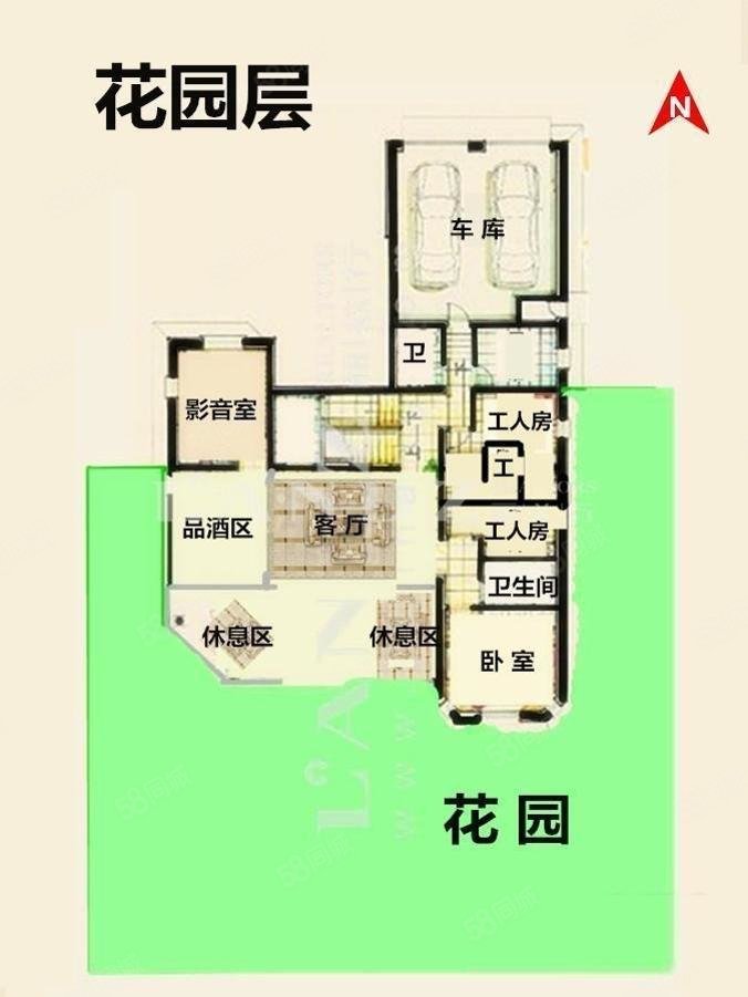 晴翠園5室3廳6衛(wèi)438.92㎡南北3800萬(wàn)