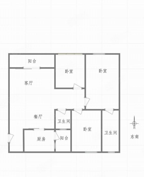 盛景龙庭3室2厅2卫106.72㎡南北85万