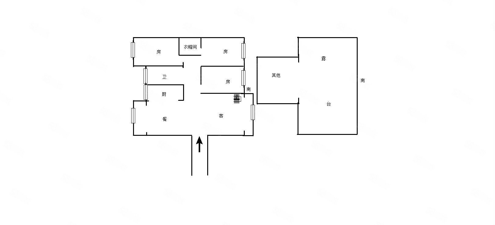 托斯卡纳庄园(公寓住宅)4室2厅2卫110㎡南北86.8万