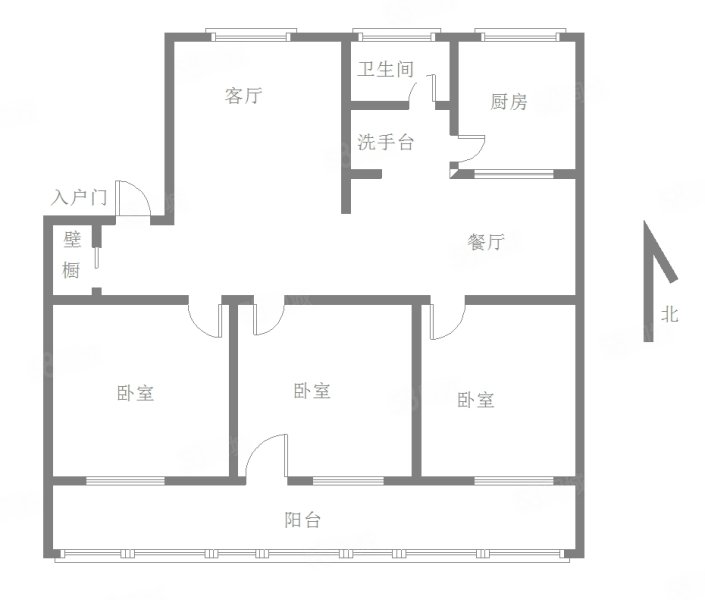 益民东区3室2厅1卫118㎡南84万