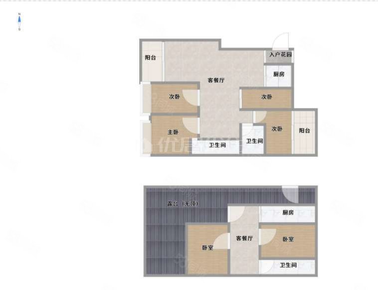 天赐花园5室3厅3卫187㎡南北82万