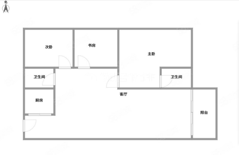 万科城(北区)3室2厅2卫91.23㎡南118万