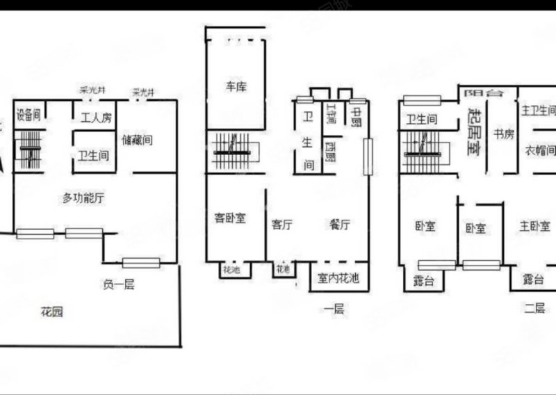 世博生态城依山邻里(别墅)5室3厅5卫395㎡南北1000万