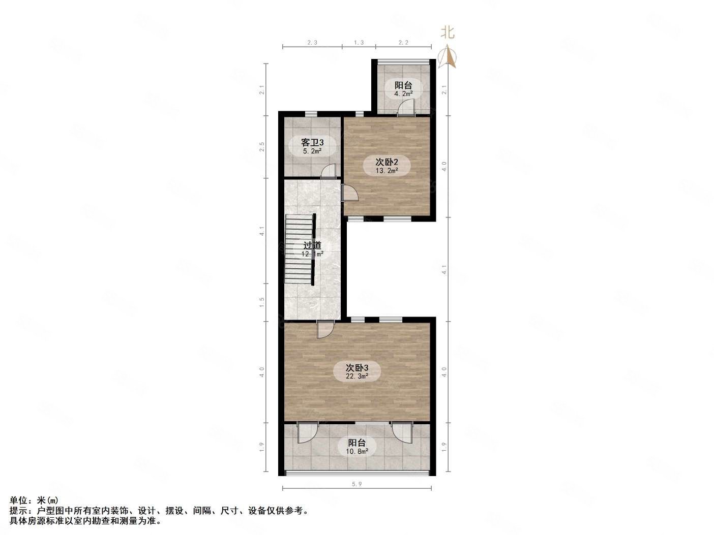 康桥圣菲5室3厅4卫340㎡南北290万