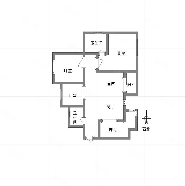 融汇温泉城圣地亚(南区)3室2厅2卫101㎡西北111万