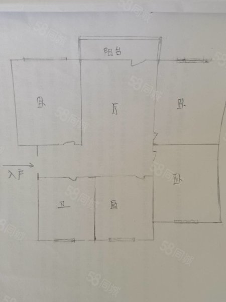 林栖园3室1厅1卫100㎡南北38万