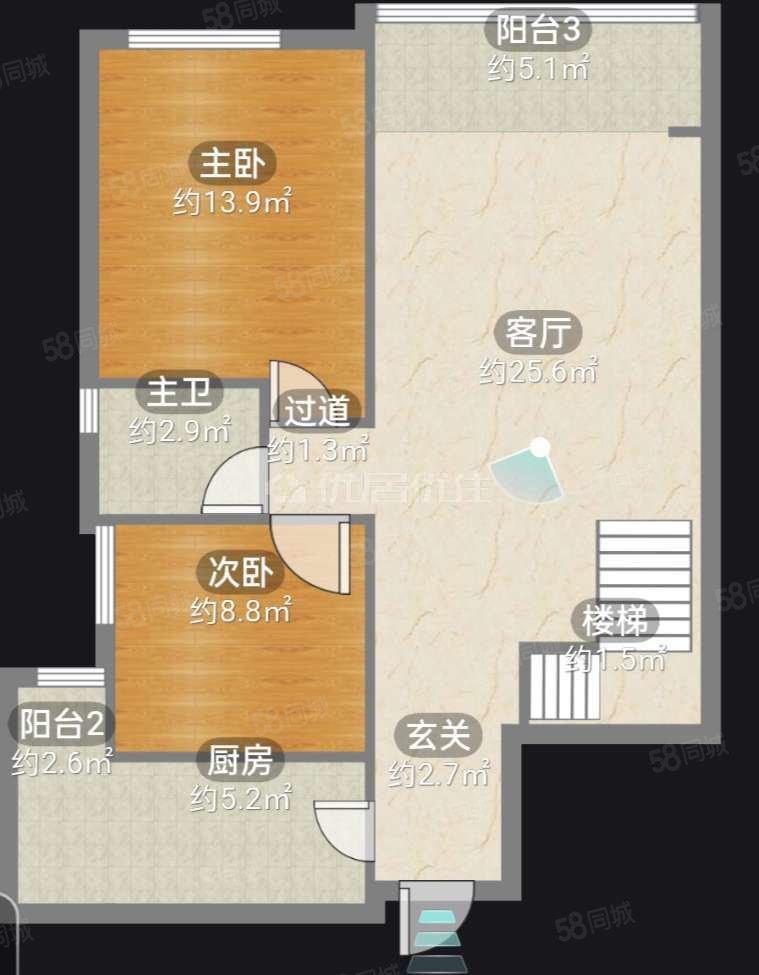 汤泉HOUSE3室2厅2卫133.12㎡南78.8万