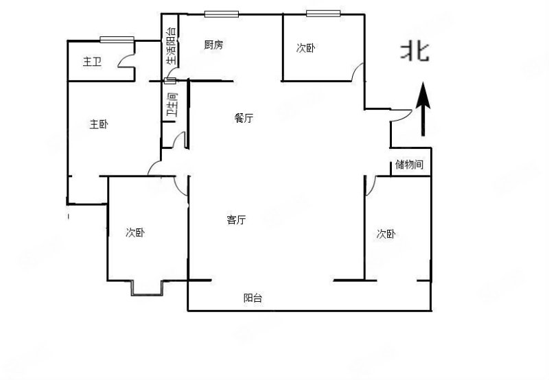 书香大地4室2厅2卫180㎡东南165万