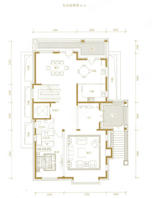 润泽御府4室2厅3卫482㎡南北5999万