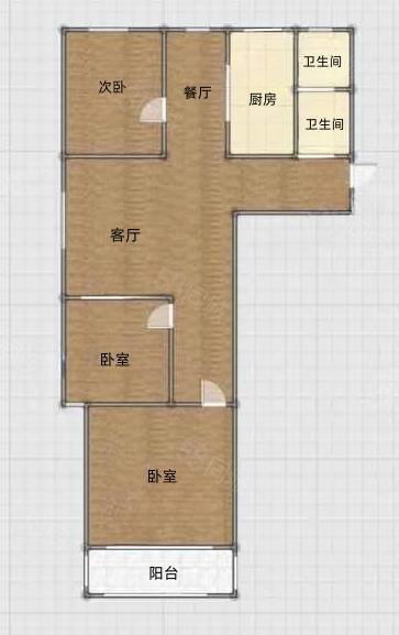 远宏书香3室2厅1卫120㎡南北80万