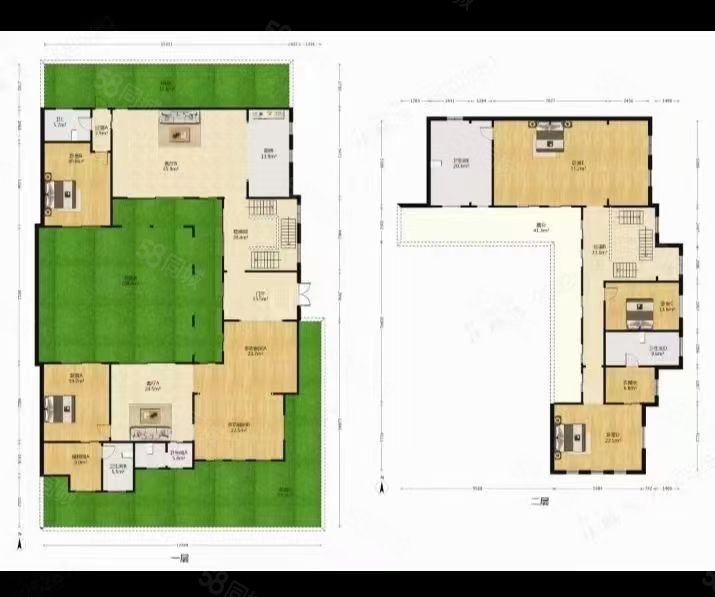 绿城伍重院5室3厅4卫474㎡南北2998万