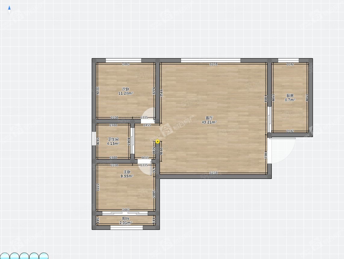 安樂馨居(東區(qū))2室2廳1衛(wèi)80.13㎡南北115萬